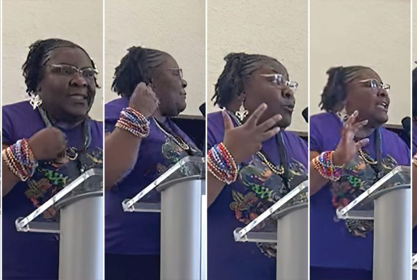 Dr. Nicole Robertson speaking about Mardi Gras.