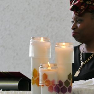 Rev. Ayanna Garrett at Chapel Service Juneteenth