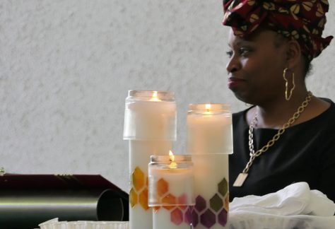 Rev. Ayanna Garrett at Chapel Service Juneteenth