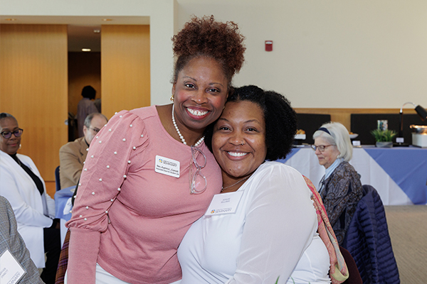 CTS students, leadership, and members of the 1924 Societies share gratitude with one another at the 2023 Legends of Leadership breakfast.