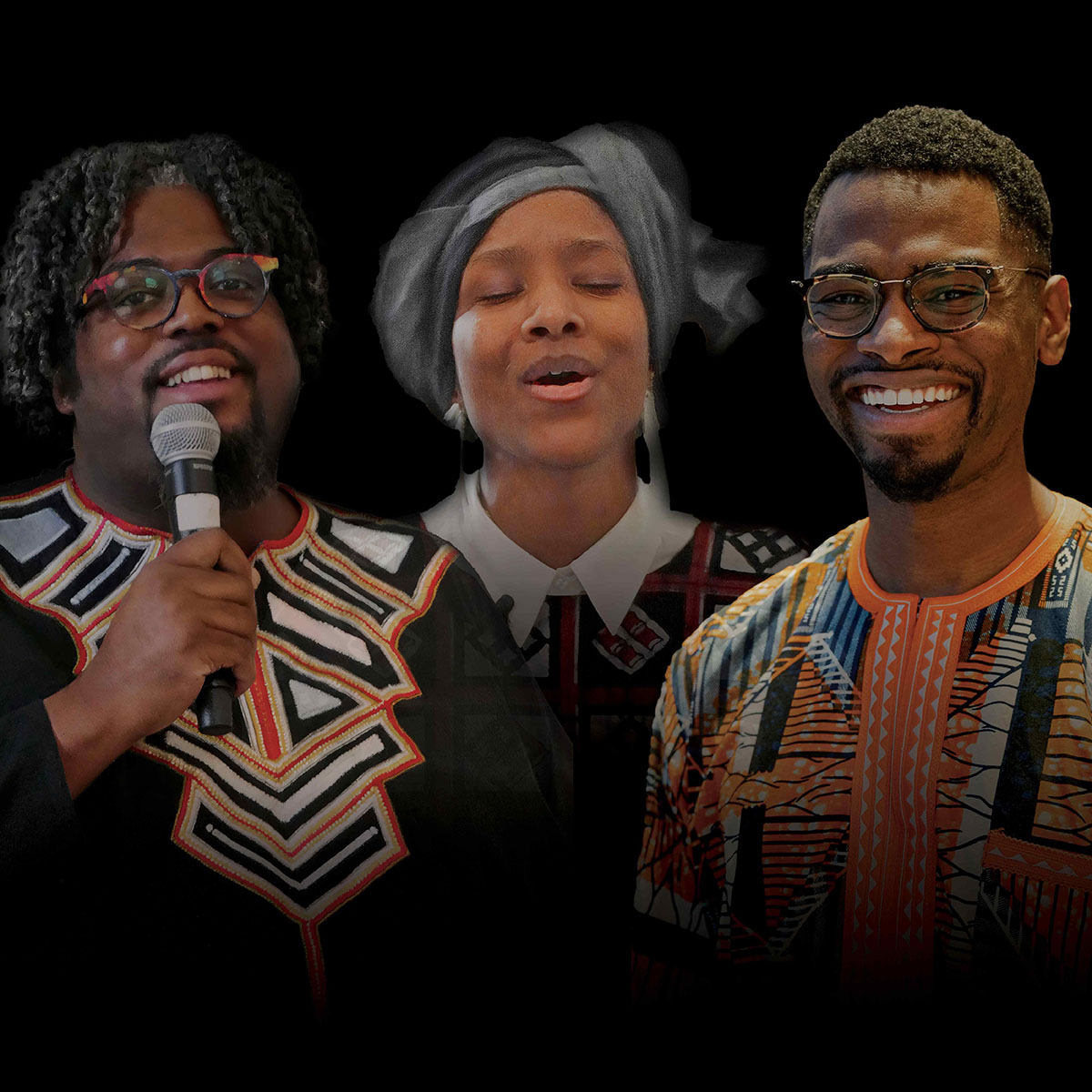 Rev. Dr. Nick Peterson, Rev. Dr. Rae Karim, and Julian Davis Reid